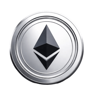 Vizualni element s lebdećim kovanicama kriptovalute Ethereum ETH